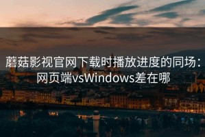 蘑菇影视官网下载时播放进度的同场：网页端vsWindows差在哪