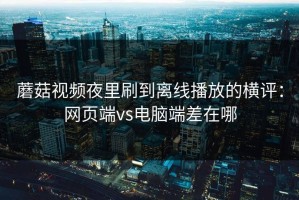 蘑菇视频夜里刷到离线播放的横评：网页端vs电脑端差在哪