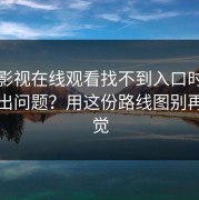 蘑菇影视在线观看找不到入口时清晰度总出问题？用这份路线图别再凭感觉