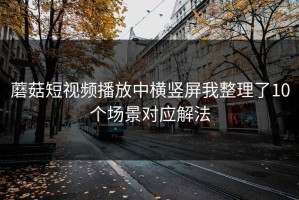蘑菇短视频播放中横竖屏我整理了10个场景对应解法